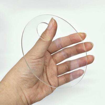 Акриловая прозрачная палитра для смешивания макияжа, круглая