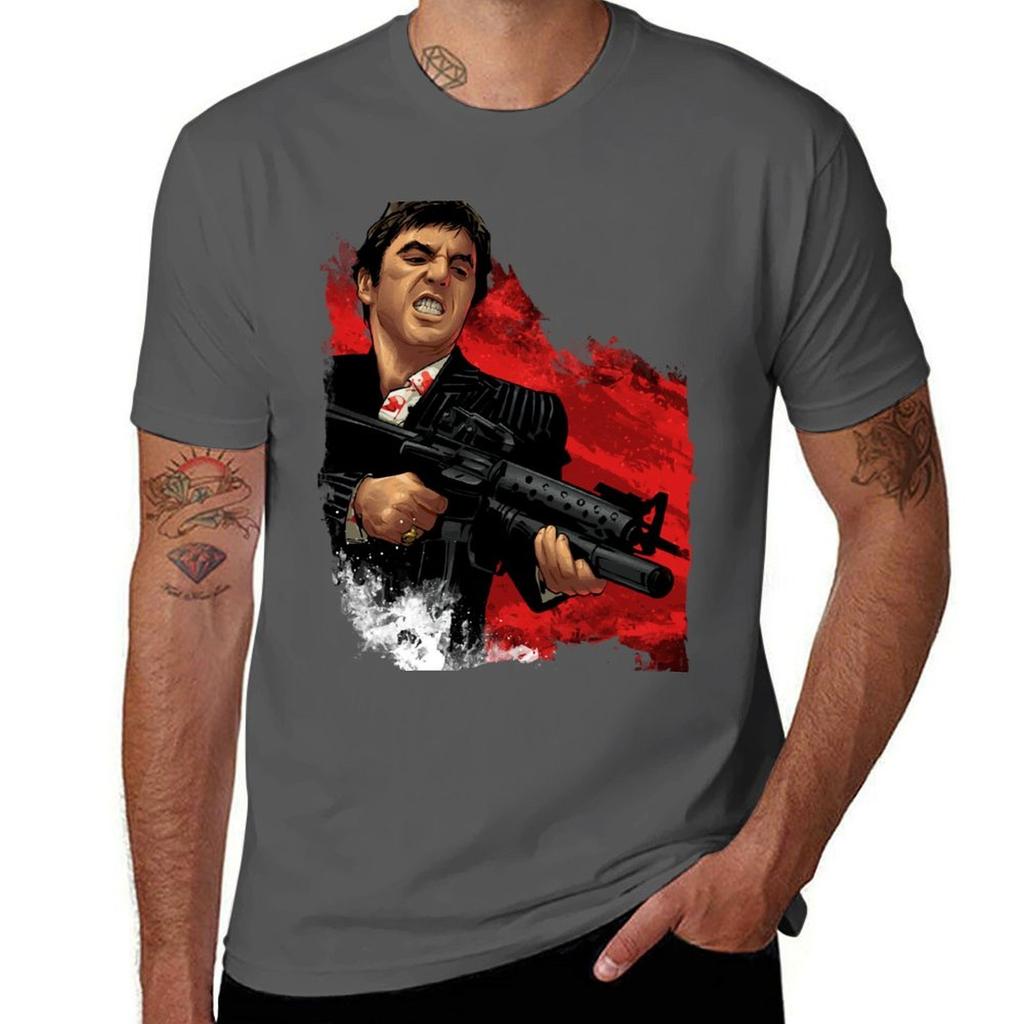 Scarface Tshirt Anime Tshirt Unisexs Graphic T Shirts Tshirt