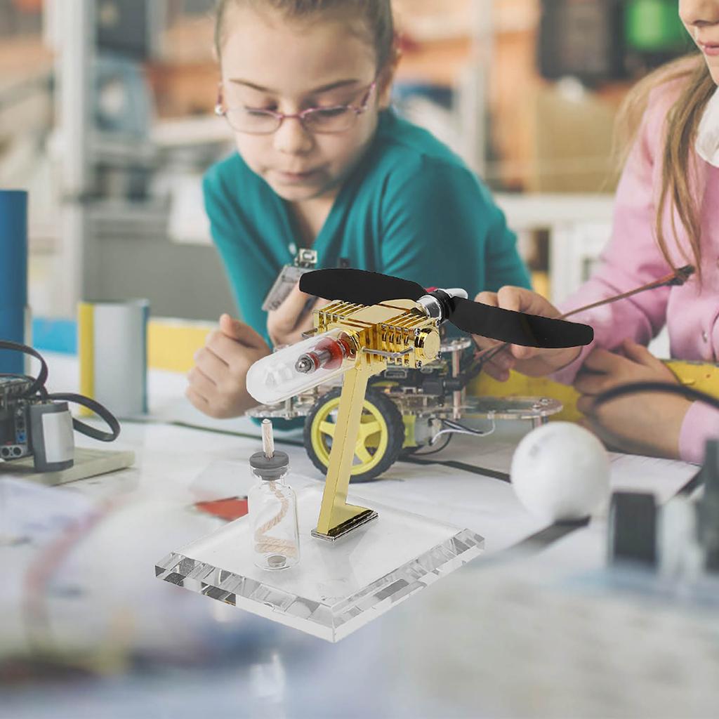 Горячая модель двигателя Стирлинга, пропеллер самолета, научный эксперимент, обучающая игрушка по физике