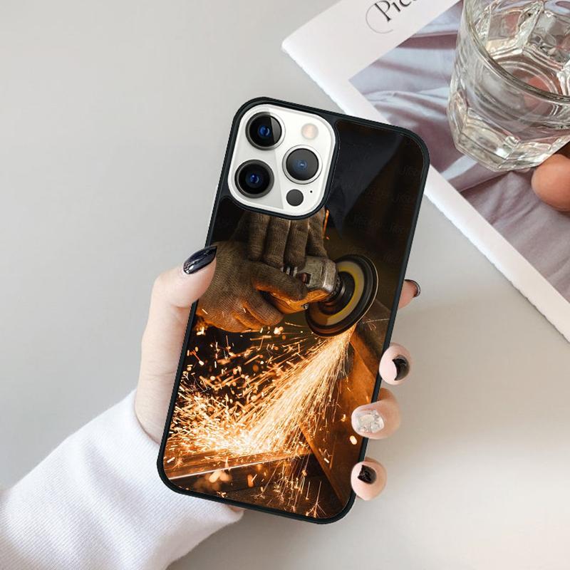Чехол для телефона Сварщик Сварка Горячий Металл Рабочий Для iPhone 17 Air 16 15 14 Max Plus 11 12 13 Pro Max Чехол для телефона coque