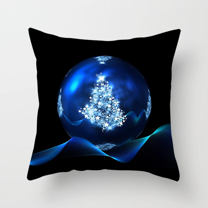 Cartoon Santa Claus Pillowcase Sofa Kids Room Decoration Christmas Cushion Cover