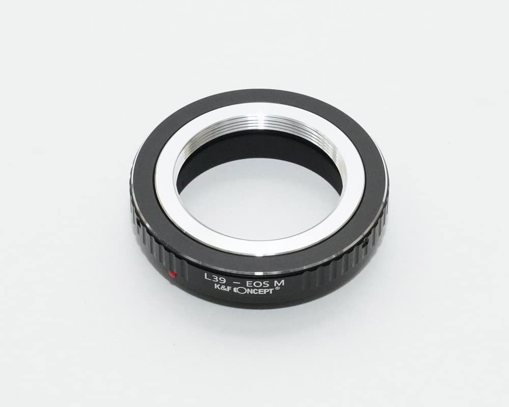 Leica M39 Lens To Canon EOS M Mount Adapter with Lens Cloth K&F M39-eosm (KFEOSM)