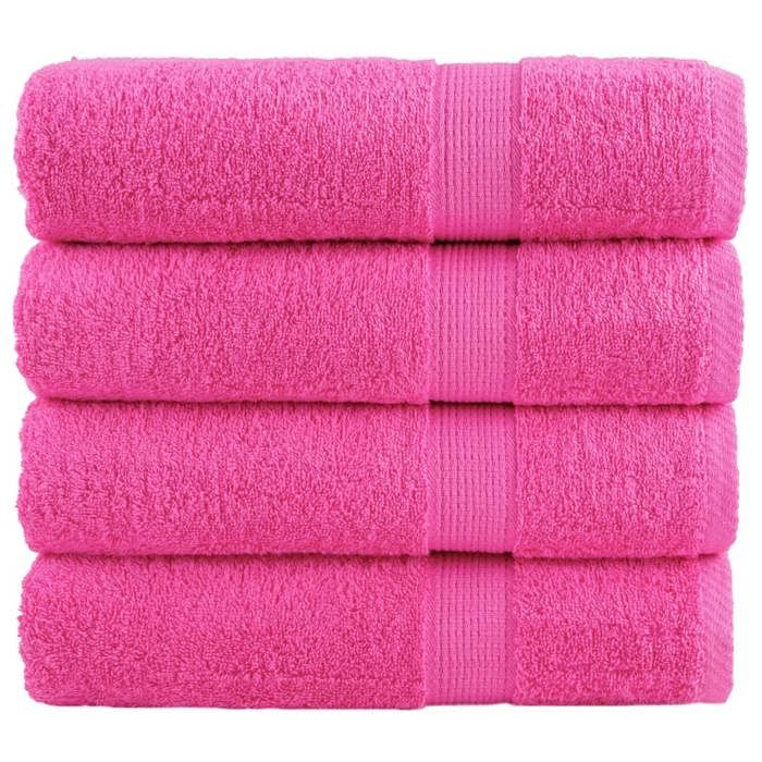 VidaXL Premium Bath Towels 4 Pcs, Shower Towels, Bath Sheets, Guest Towels for Toilet, 137528