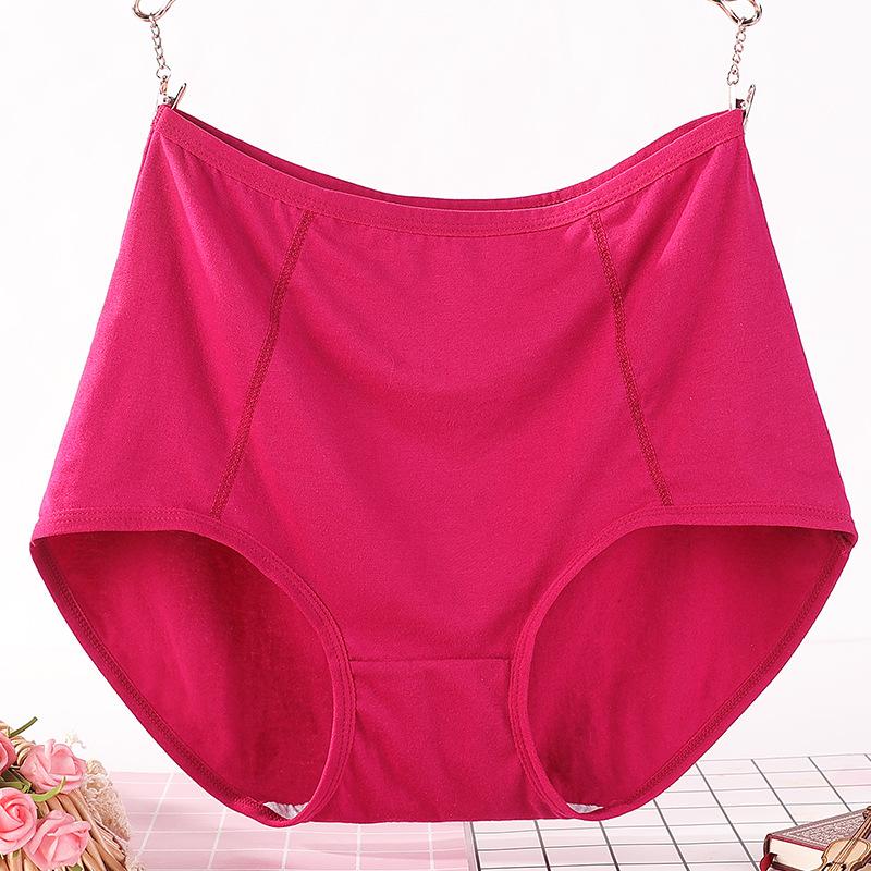 Middle Aged Women's Panties Pure Cotton High Waisted Triangle Women’s Panties