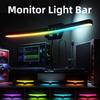 Monitor Light Bar Curved, RGB Backlight, Computer Screen Lamp Dual Light Source with Touch Control Home Office Gaming Desk Lamp