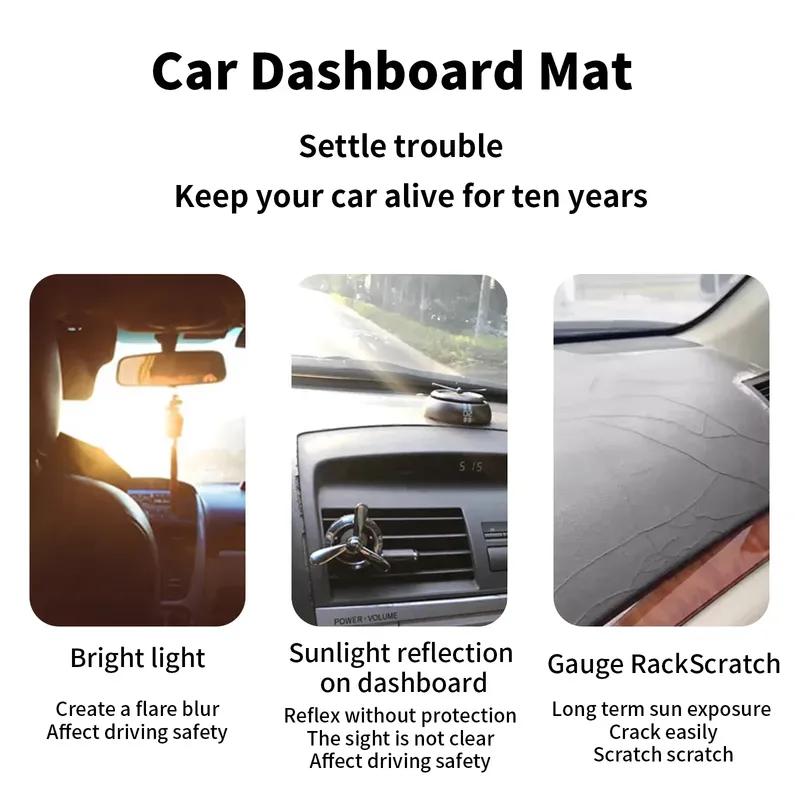 for Ford Fusion Mondeo MK4 2007-2013 Dash Mat Dashboard Cover Dashmat Universal Anti-Reflection Heat ulation Sun Protection