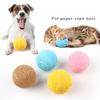 Cat Toys Interactive Scratch Chew Ball Handmade Weave Kitty Fun Cat Toy Ball Cat Scratcher Bite Ball Toy Pet Products