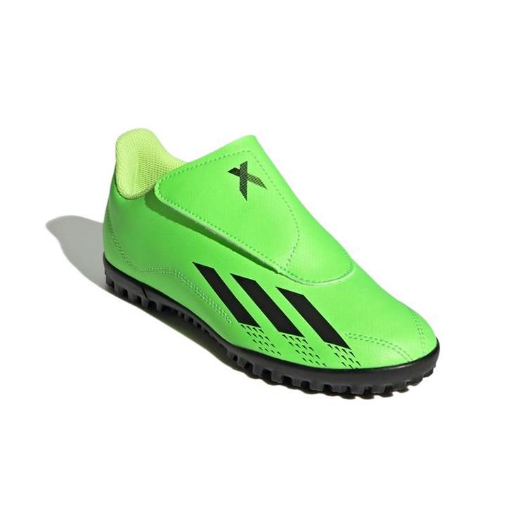 adidas X SPEEDPORTAL.4 Устойчивые к истиранию Низкие детские футбольные бутсы Неоново-зеленые Подростковые GY9684