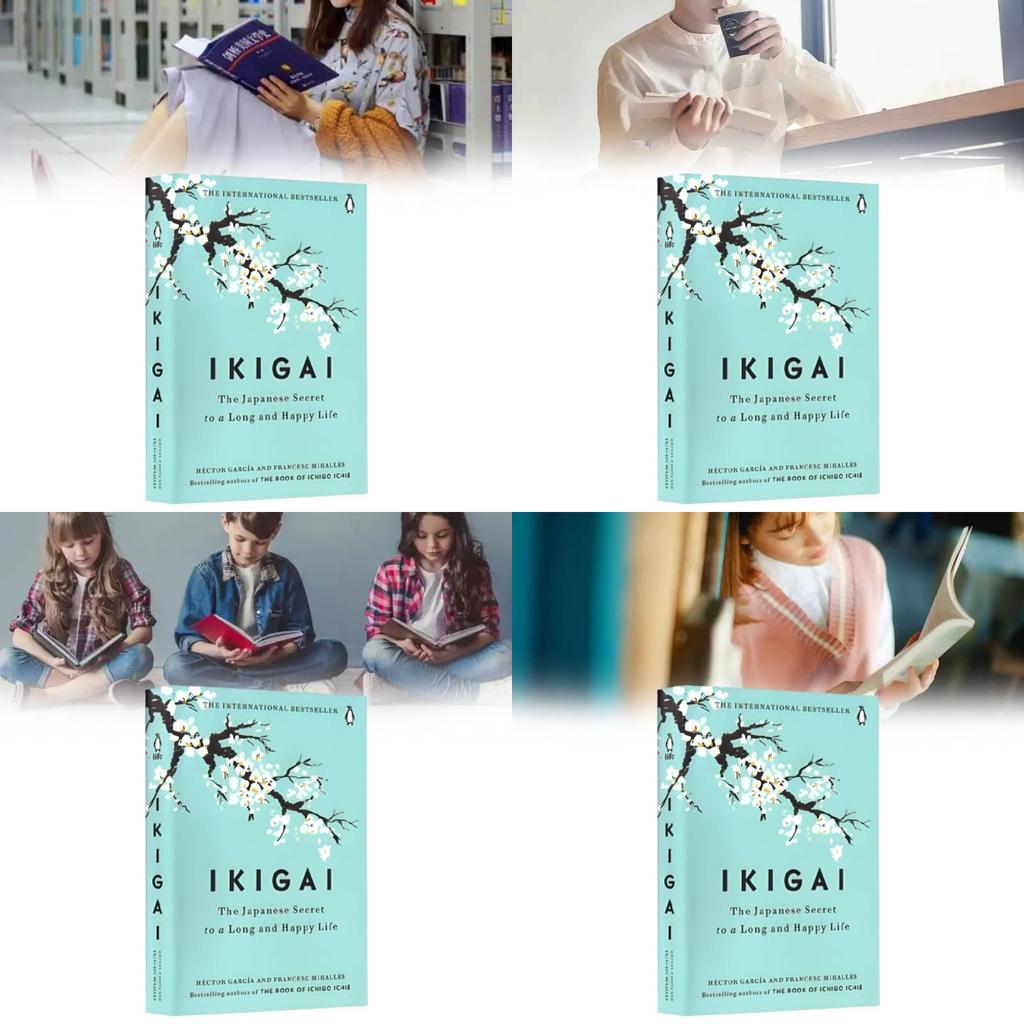 Икигай Японский Секрет Долгой И Счастливой Жизни Книга для Чтения на Английском Языке Подарок