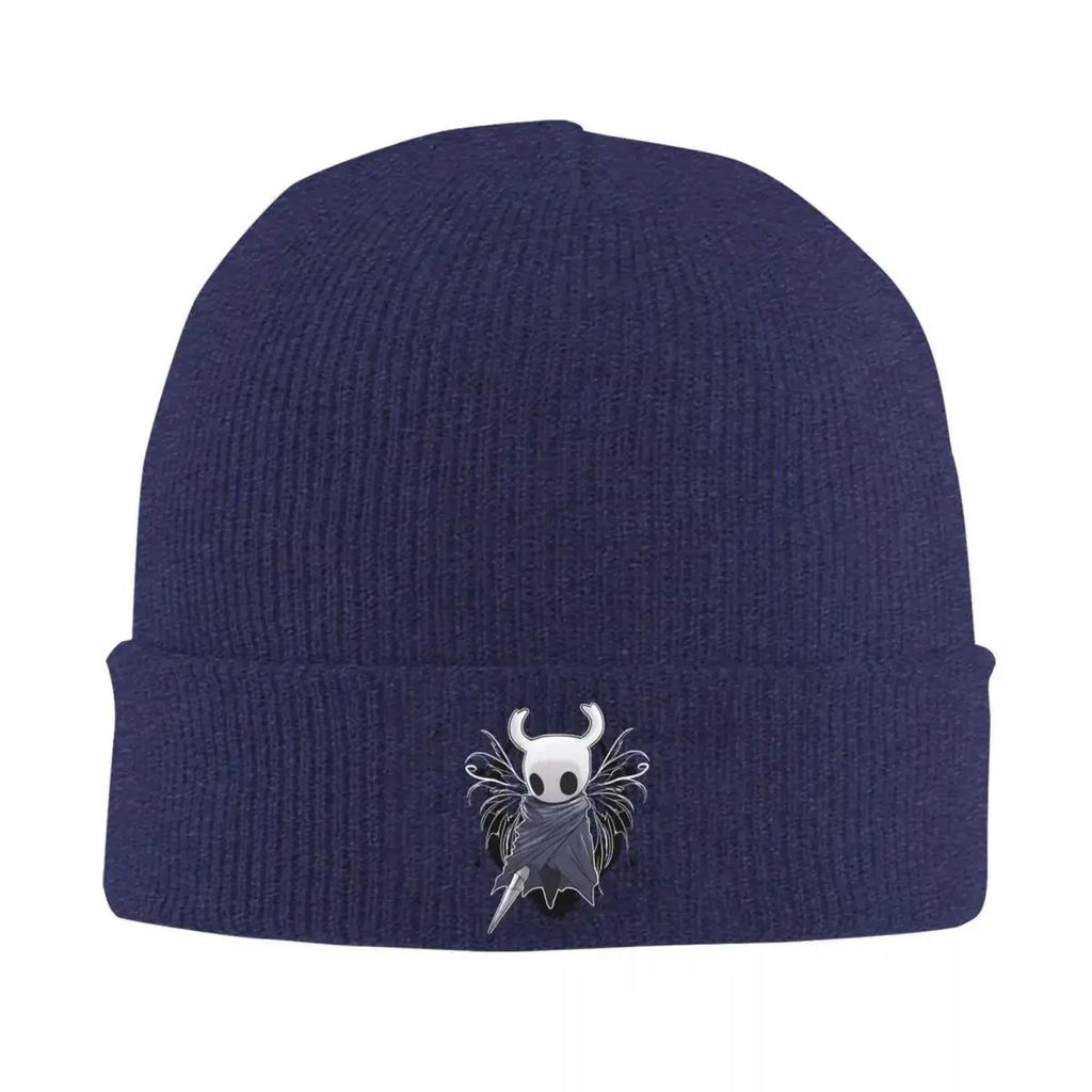 Hollow Knight Game Knitted Caps for Women Unisex Skullies Beanies Winter Hats Acrylic Ghost Cartoon Warm Cap