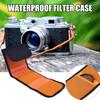 Camera Filter Storage Bag with 3 Mesh Pockets Waterproof Shockproof Dustproof Optics Lens ND UV CPL Filter Holder Case Pouch