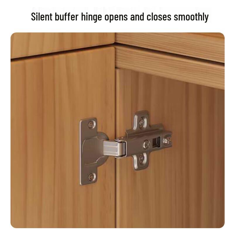 Mei Walnut Multi-Door Combination Wardrobe