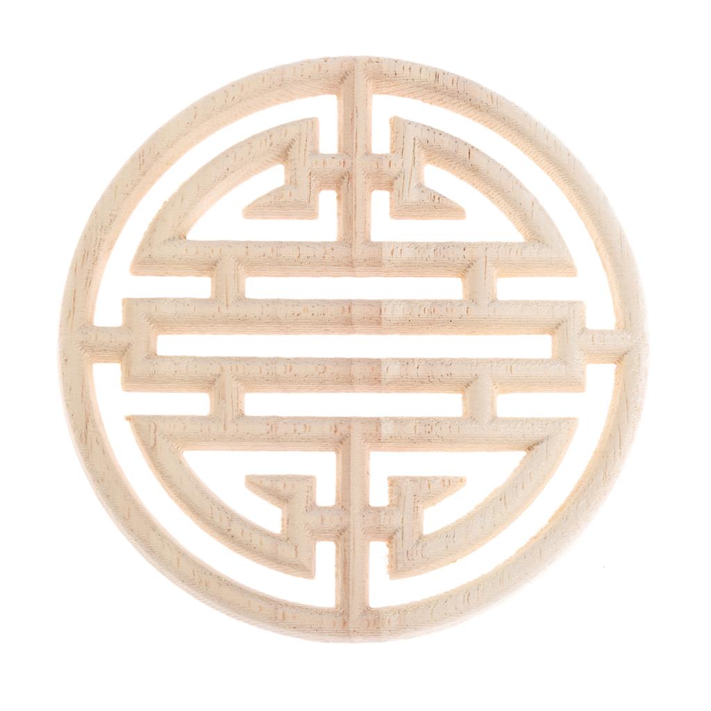 1 шт. 10/12/15/20 см Китайская Винтажная Цветочная Резьба по Дереву Накладка Деревянная Резьба Наклейка Мебель Дверная Рама Шкафа Домашний Декор Поделки