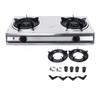 3.8-4KW Dual-range 2 Pots Gas Stove Stainless Steel Liquefied LPG Gas Bench-top Burners Home Kitchen Cooker 4000W