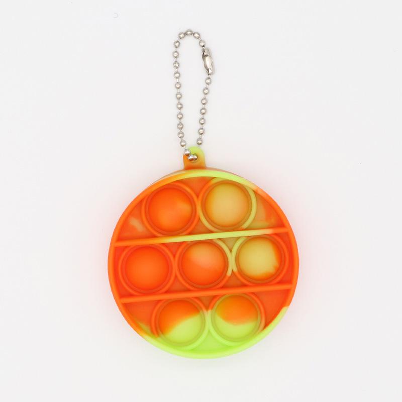 Красочный силиконовый брелок-игрушка-пузырь - Подвеска 'Мышеловка' и образовательный инструмент для снятия стресса