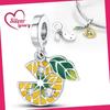 Медь Клубника Ананас Вишня Авокадо Шарм Подвеска Бусины Подходят Шарм Оригинальный Браслет Для Женщин Изготовление Ювелирных Изделий