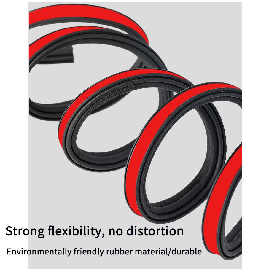 Уплотнительная лента для двери автомобиля, резиновая двухслойная уплотнительная защитная пленка, звукоизоляционные водонепроницаемые уплотнители для двери автомобиля, капот, багажник