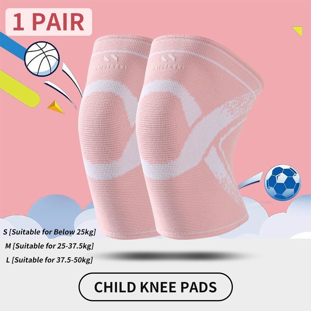 1Pair Knee Support Knee Brace Knee Protector Pads for Children Kids Boy Girl Outdoor Sport Basketball Volleyball Running