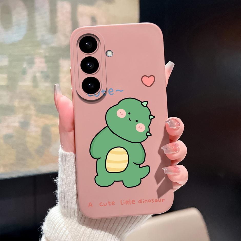 Чехол Для Samsung Galaxy S26 Plus Ultra Милый Мультяшный Динозавр Силиконовый Защитный Чехол Для SamsungGalaxyS26 Plus S26Ultra Fundas