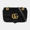 [Pre-Owned] GG Marmont Series Vintage Logo Chain Quilted Velvet Mini Crossbody Bag - Very Good #P6DIDQ