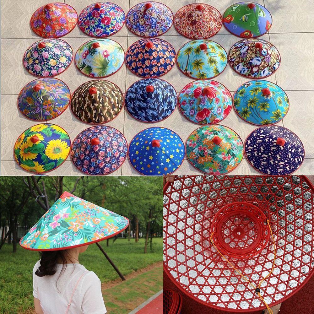 Summer Natural Bamboo Hats Sunscreen Woven Straw Hats New Rain Resistant Hat  Men Women Outdoor