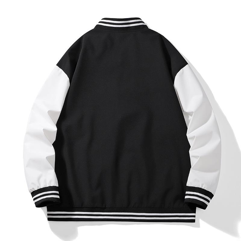 Бейсбольная майка мужская, высококачественная, модная, мужская куртка весна-осень, молодежная, хип-хоп, воротник-стойка, одежда для пар, контрастное пальто