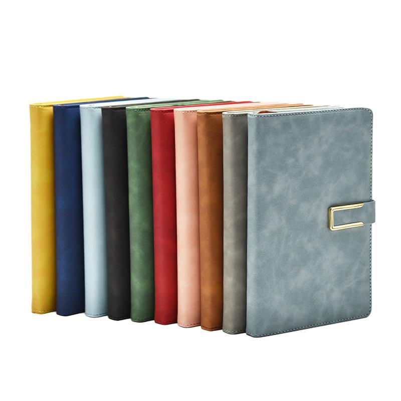 A5 Magnetic Buckle Notebook Business Office Diary Handbooks 240 Pages Notepad