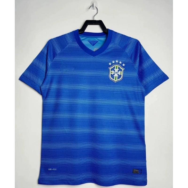 Men Women Soccer Jersey Brazil National Team Vintage 1998 2002 2006 2010 Home Away Fan Shirt Short Sleeve Breathable Moda