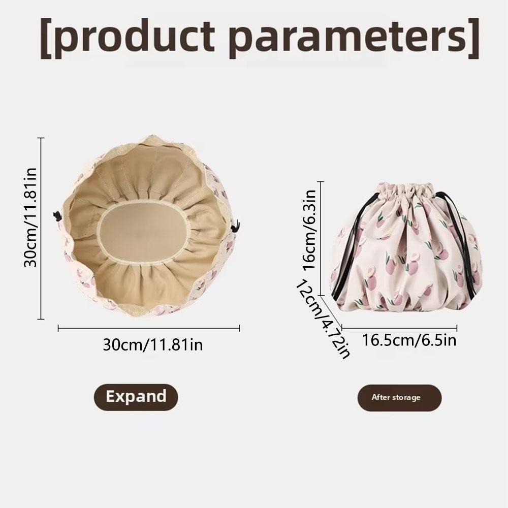 Drawstring Drawstring Makeup Bag Large Capacity Women's Wash Bag Convenient Cosmetic Bag  Daily Use