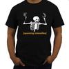 Spooking Intensifies Spooky Scary Skeleton Meme TShirt Cotton Low Price Top Tee For Mens Print TShirt Summer Casual