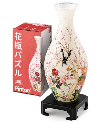 Головоломка-ваза Pinto 3D Поющая в аромате Подходит для декора 160 деталей «Птицы Цветы» (11x11x24см) - Икебана, Гидропоника, Подарки, [S1035]