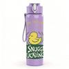 1PC The Silliest Duckling Quote Print 750ml Color Plastic Sports Water Bottle Leakproof Flip Straw Lid Suitable for Sports Office Home Use