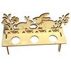 Creative DIY Rabbit Chick Easter Egg Tray Wooden Cute Party Decoration