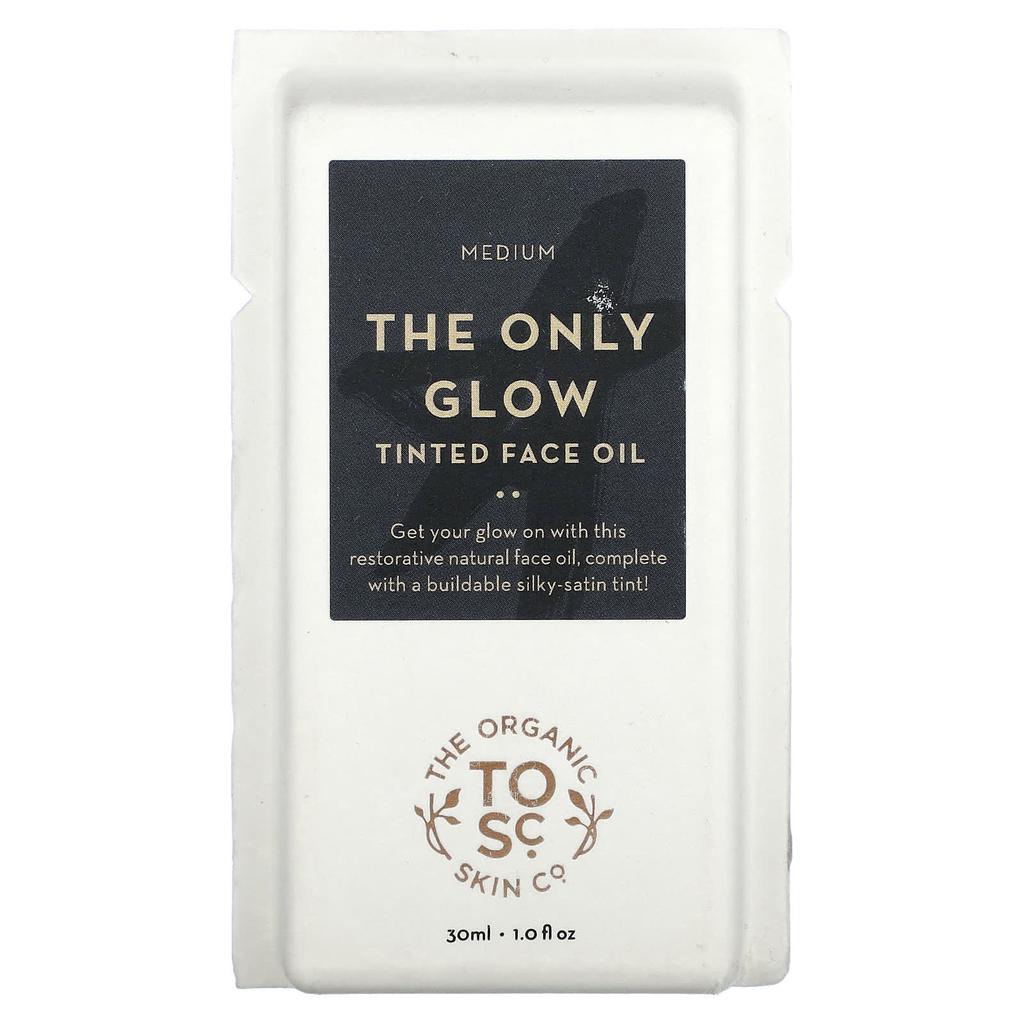 The Organic Skin Co., The Only Glow, тонирующее масло для лица, среднее, 1 жидкая унция (30 мл)