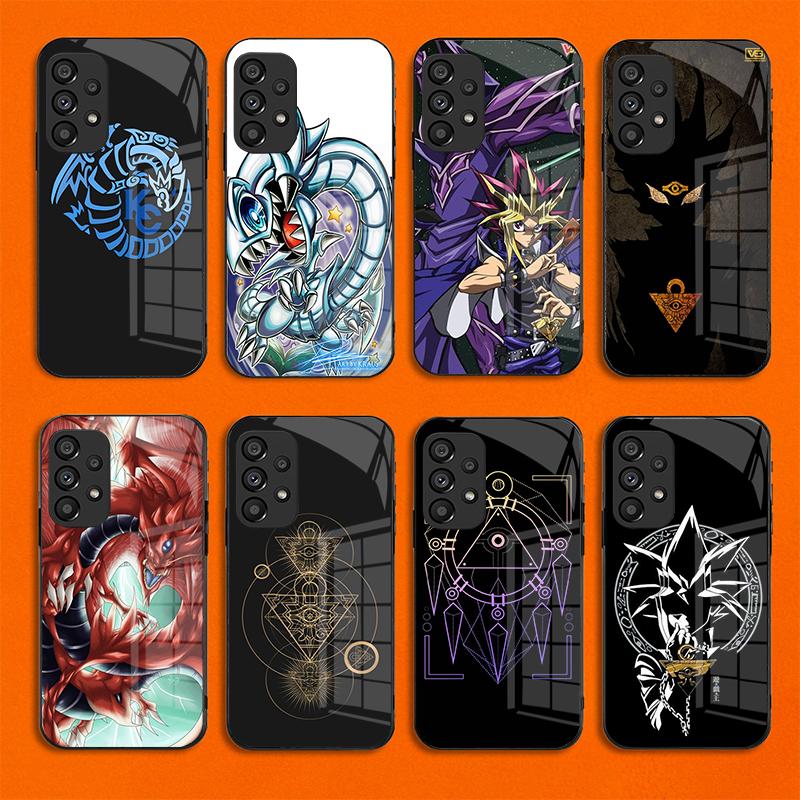 Yu-Gi-Oh! Для Samsung Galaxy Note 8 9 S10 Plus S20 S21 FE S23 Ultra A12 A13 A32 A33 Новый Мультяшный Закаленный Стеклянный Чехол для Телефона