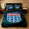 Pec Zwolle Pattern Bedding uilt Set uilt Cover Pillowcase Home Decoration Birthday Gift (1 * duvet cover + 2 * pillowcase without core)