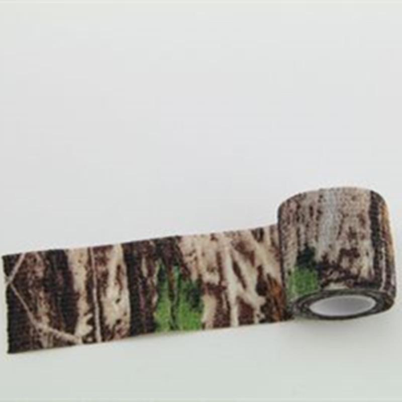 Прочная армейская камуфляжная стелс-спортивная лента 5 см x 4,5 м, водонепроницаемая водонепроницаемая нетканая тактическая повязка на рану