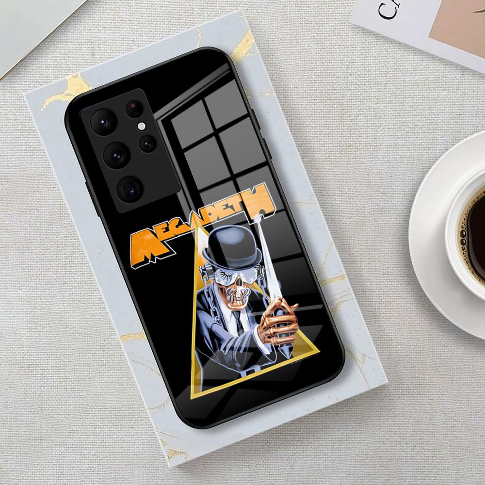 Band M-Megadeth Phone Case For Samsung S26 S25 Edge Ultra 23 22 21 20 Ultra Plus S24 Fe Glass Cover