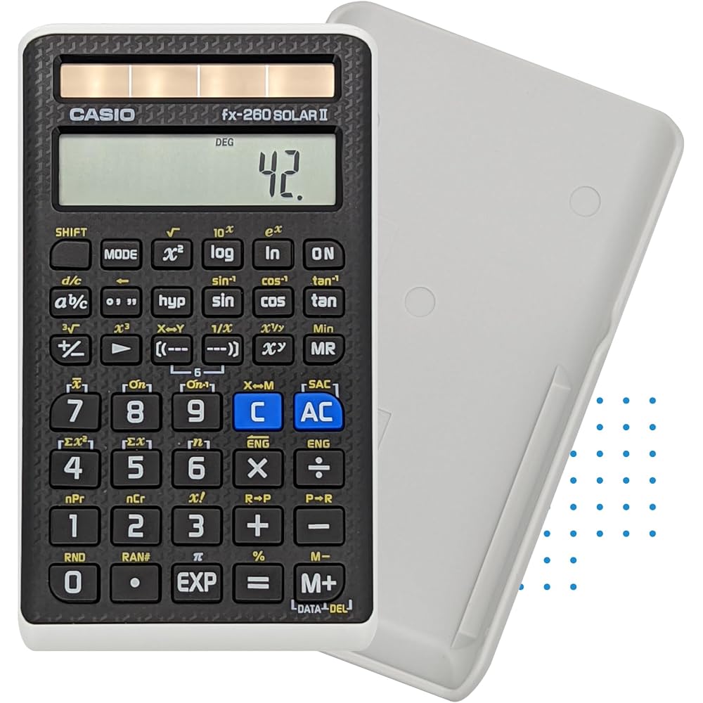CASIO fx-260 SOLAR II Scientific Calculator (Black)