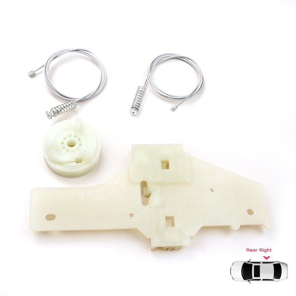BWR5340 Power Window Regulator Repair Set Rear Right for Peugeot 207 WA WC WK SW 2006–2015 5-Door 9224C9