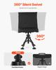 Hunting Chair, 360° Silent Swivel, Foldable Portable Blind Chair, Heavy-Duty Steel Frame Ground Stool Seat, with Seat Cover, Anti-Sink Swivel Feet,
