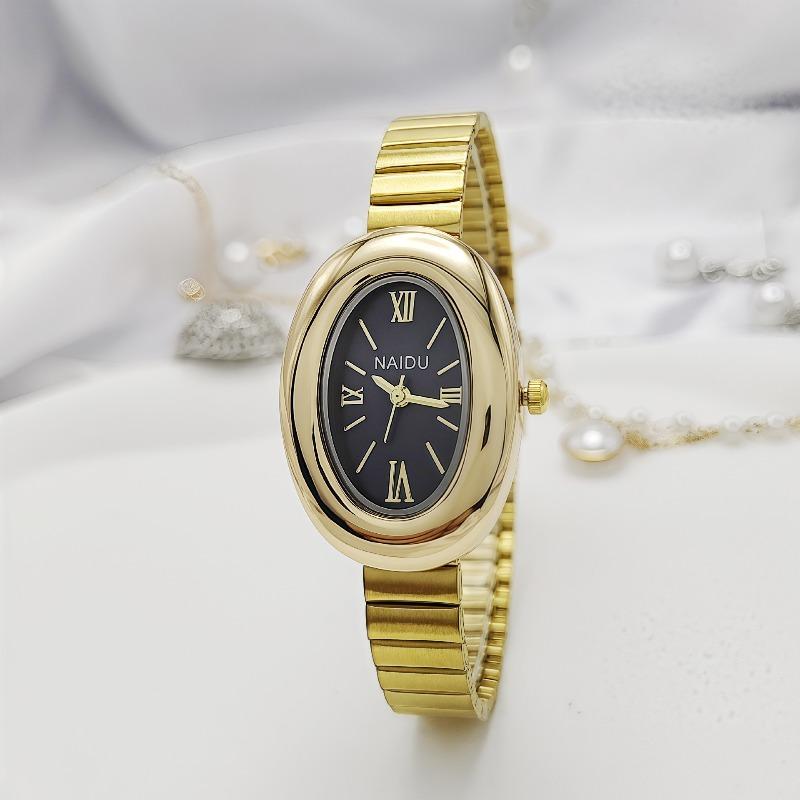 Famous Women Gold Watch Luxury Ladies Girl Wristwatches Gift Adjustable Stainless Steel Strap Quartz Watch Fashion Reloj Mujer