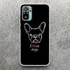 French Bulldog Black White Print Soft Case for Xiaomi Redmi Note 14 13 12S 11S Phone Shell 10 Pro Plus 11E 11T 12 11 10S 5G Cove