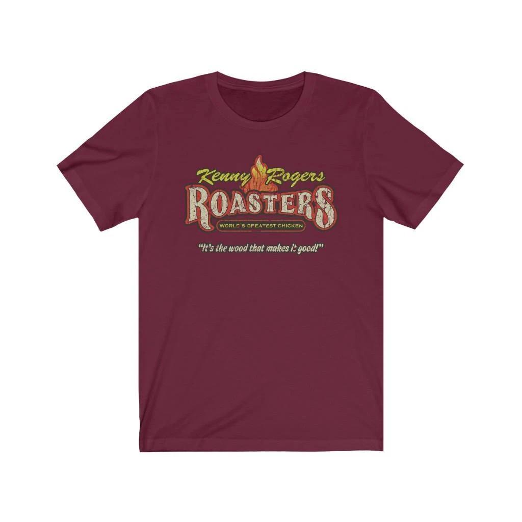 Мужская винтажная футболка Kenny Rogers Roasters 1991 года