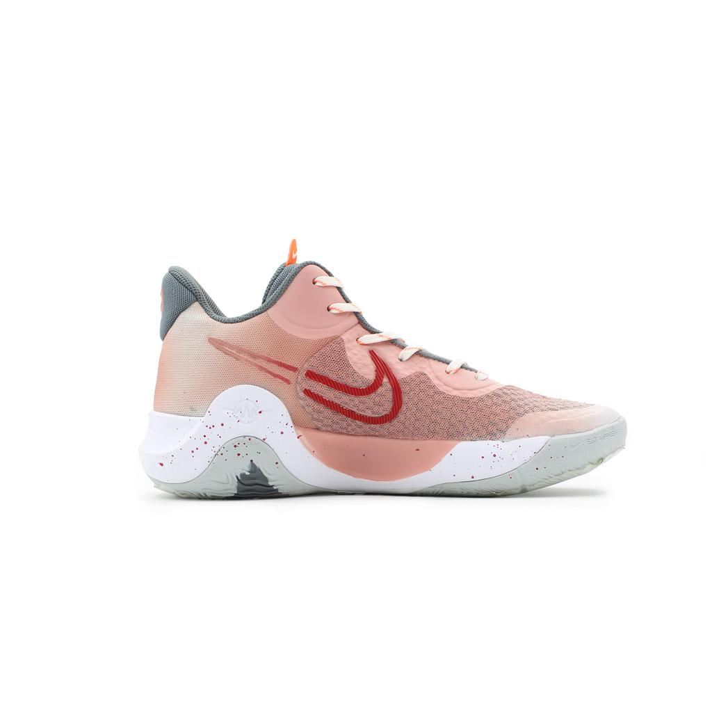 Nike KD Trey 5 IX Сетчатые Нескользящие Износостойкие Средней Высоты Баскетбольные Кроссовки Унисекс Серый Розовый CW3402-011(Команда283-)