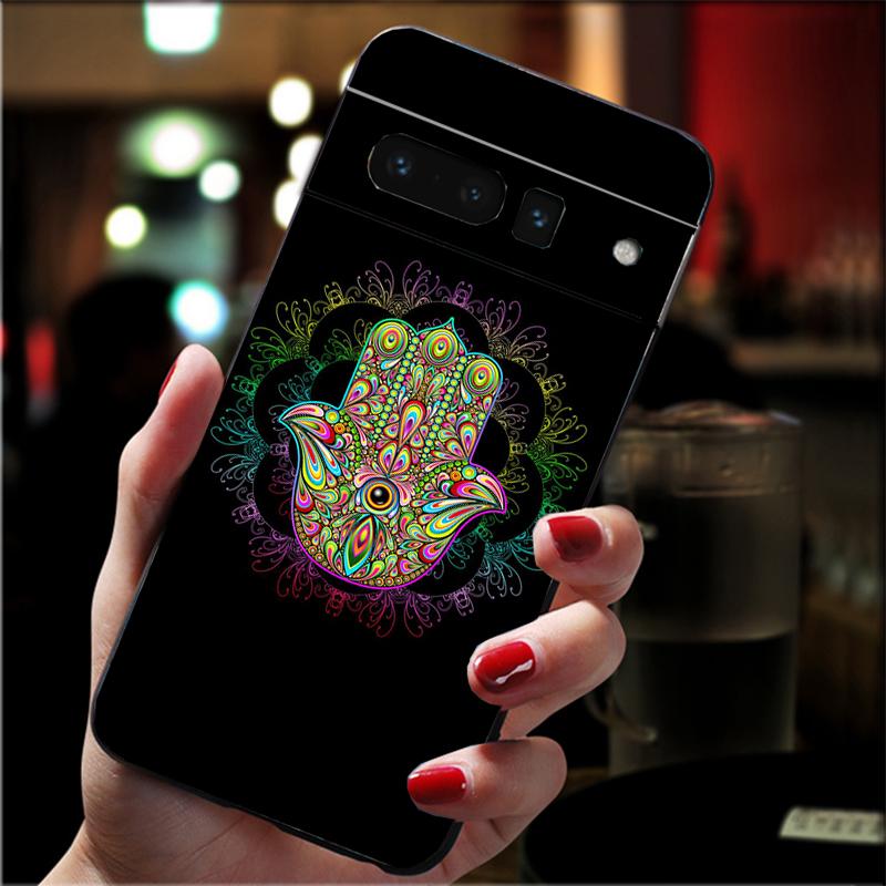 Phone Case For Google Pixel 10 9 Pro XL 9A 8 7 6 Pro Pixel 8A 7A 6A Pixel 8 7 6 5 Hamsa Hand of Fatima