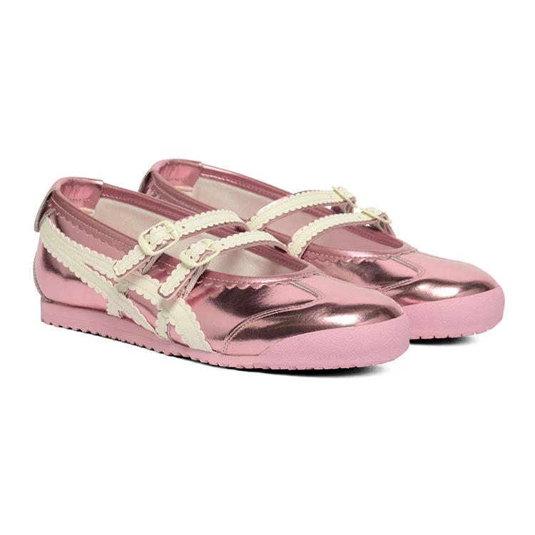 ONITSUKA TIGER Mexico 66 Tgrs Удобные туфли-балетки Мэри Джейн Женская обувь Розовый 1182A708-701