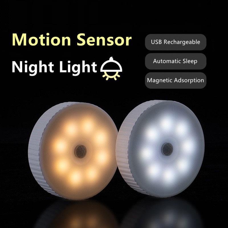 Датчик движения, беспроводной светодиодный ночник, декор спальни, детектор света, настенная декоративная лампа, светильник для лестницы, гардероба, прохода