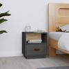 VidaXL Bedside Table Grey 40x34x45 Cm Solid Pine Wood818299