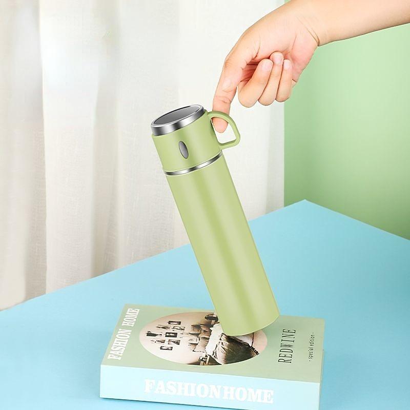 Интеллектуальный термос, 500 мл, термосы, портативный термос из нержавеющей стали, бутылка для воды, дорожная чайная кружка, офисный термос